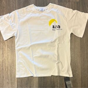 White RHUDE x McLaren moonlight t shirt